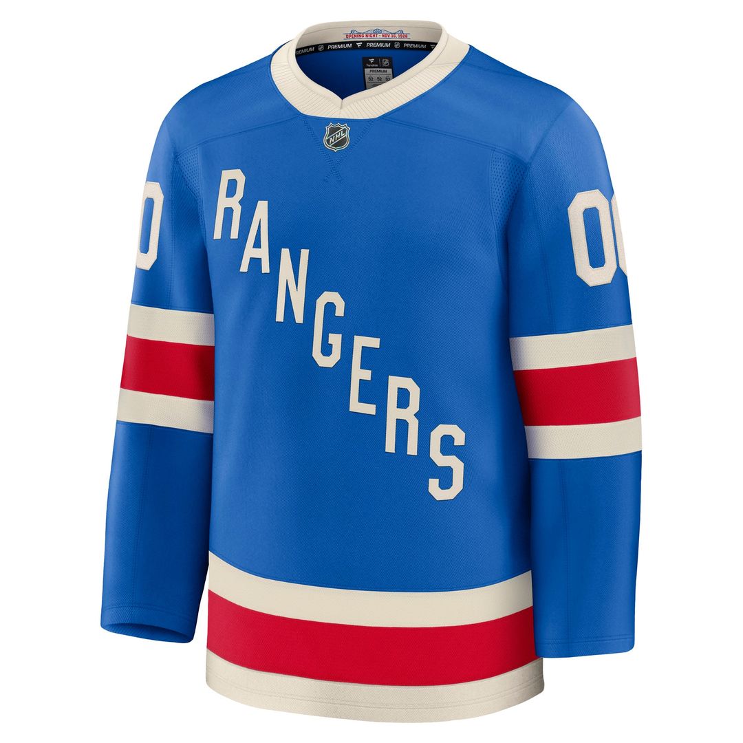 New York Rangers Fanatics Away Premium Custom Jersey - White