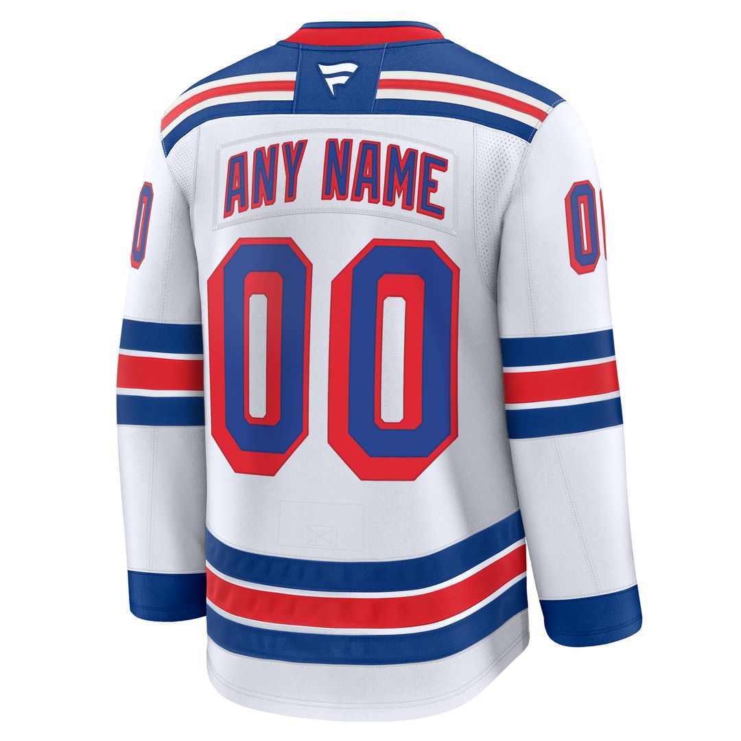 New York Rangers Fanatics Centennial Premium Custom Jersey - Blue