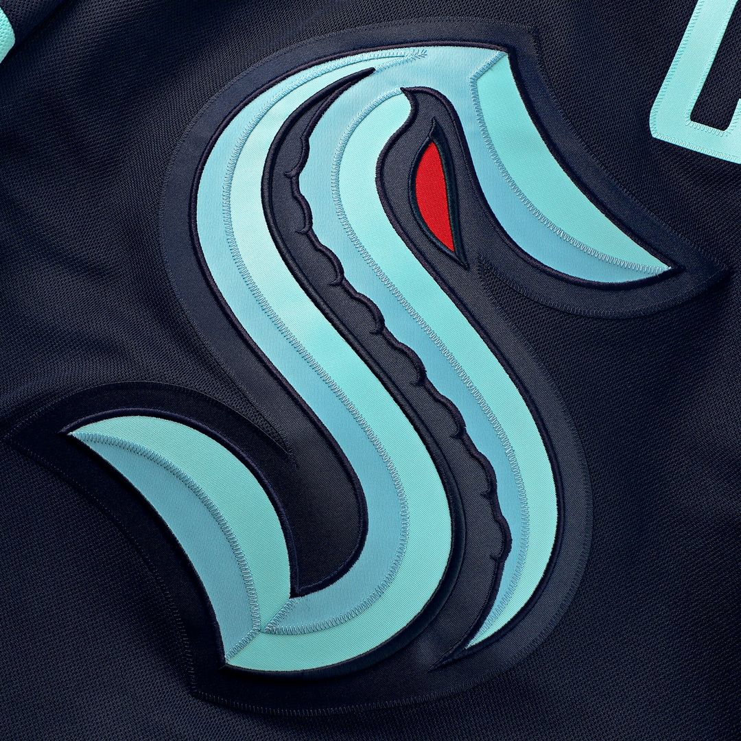 Philipp Grubauer Seattle Kraken Fanatics Home Premium Jersey - Deep Sea Blue