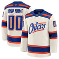 Edmonton Oilers Fanatics Alternate Premium Custom Jersey - Light Beige