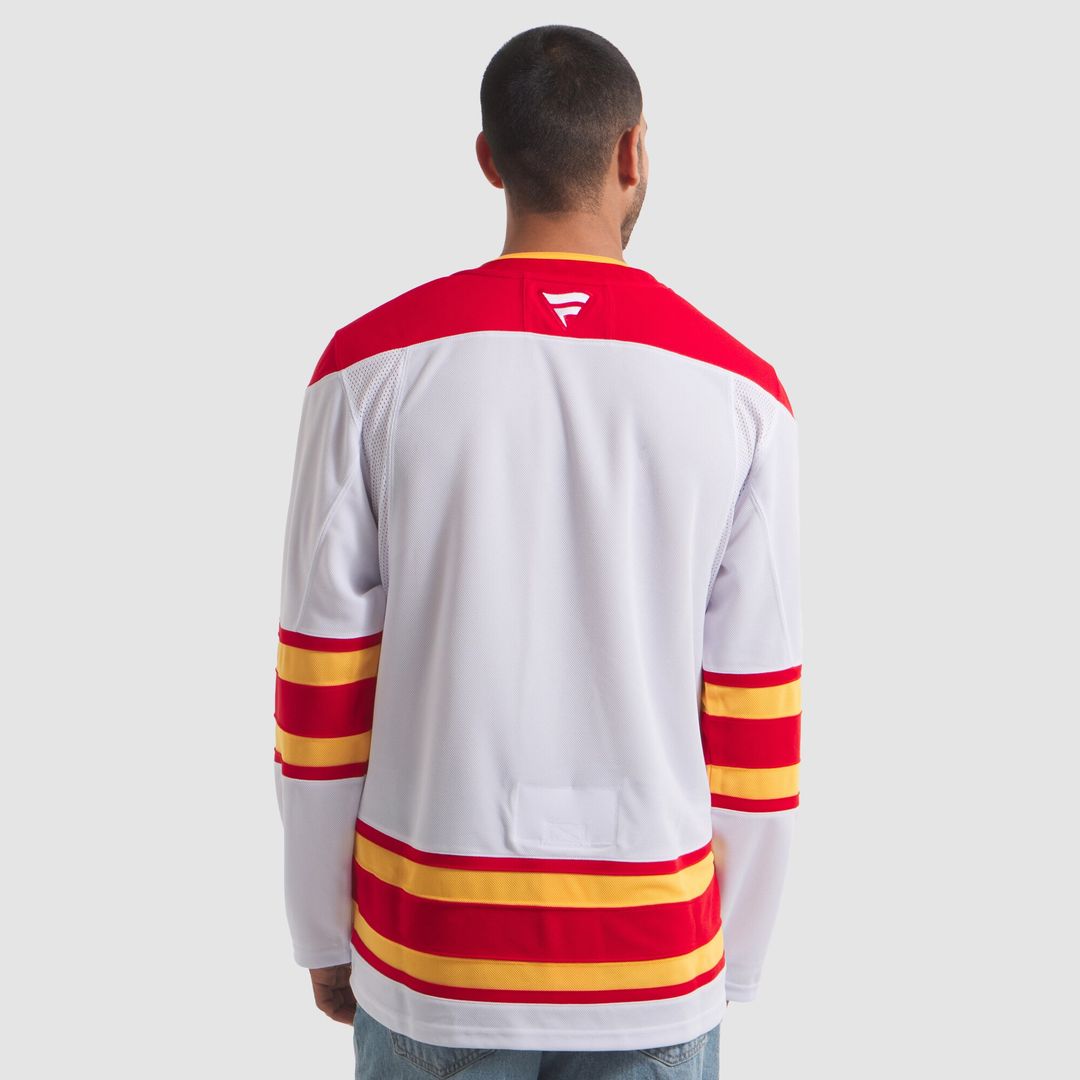 Calgary Flames Fanatics Away Premium Jersey - White