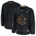 Vancouver Canucks Fanatics 2024 Military Appreciation Practice Jersey - Black