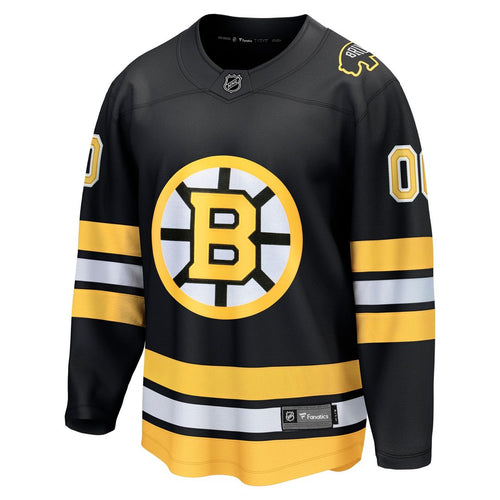 Boston Bruins Fanatics Home Breakaway Custom Jersey - Black