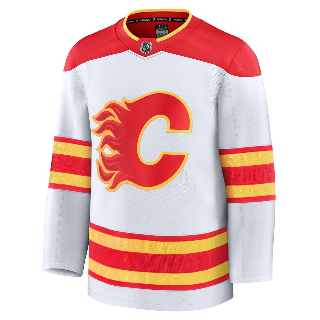 Calgary Flames Fanatics Away Premium Jersey - White