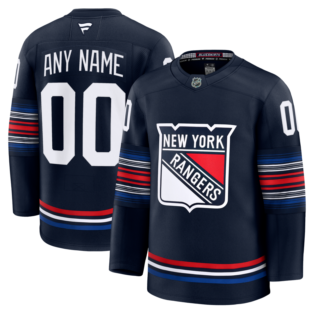 New York Rangers Fanatics Away Premium Custom Jersey - White