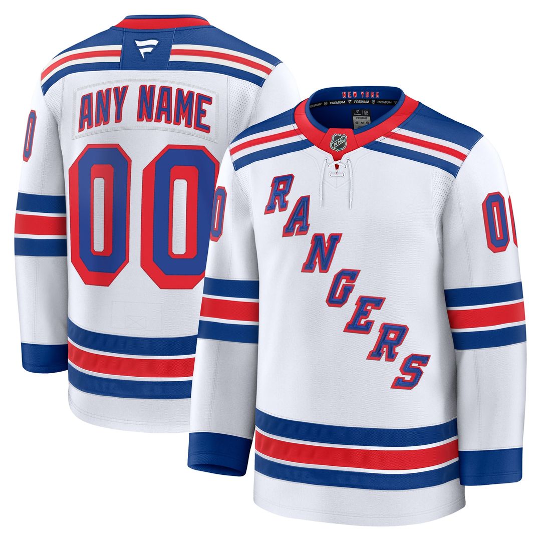 New York Rangers Fanatics Centennial Premium Custom Jersey - Blue