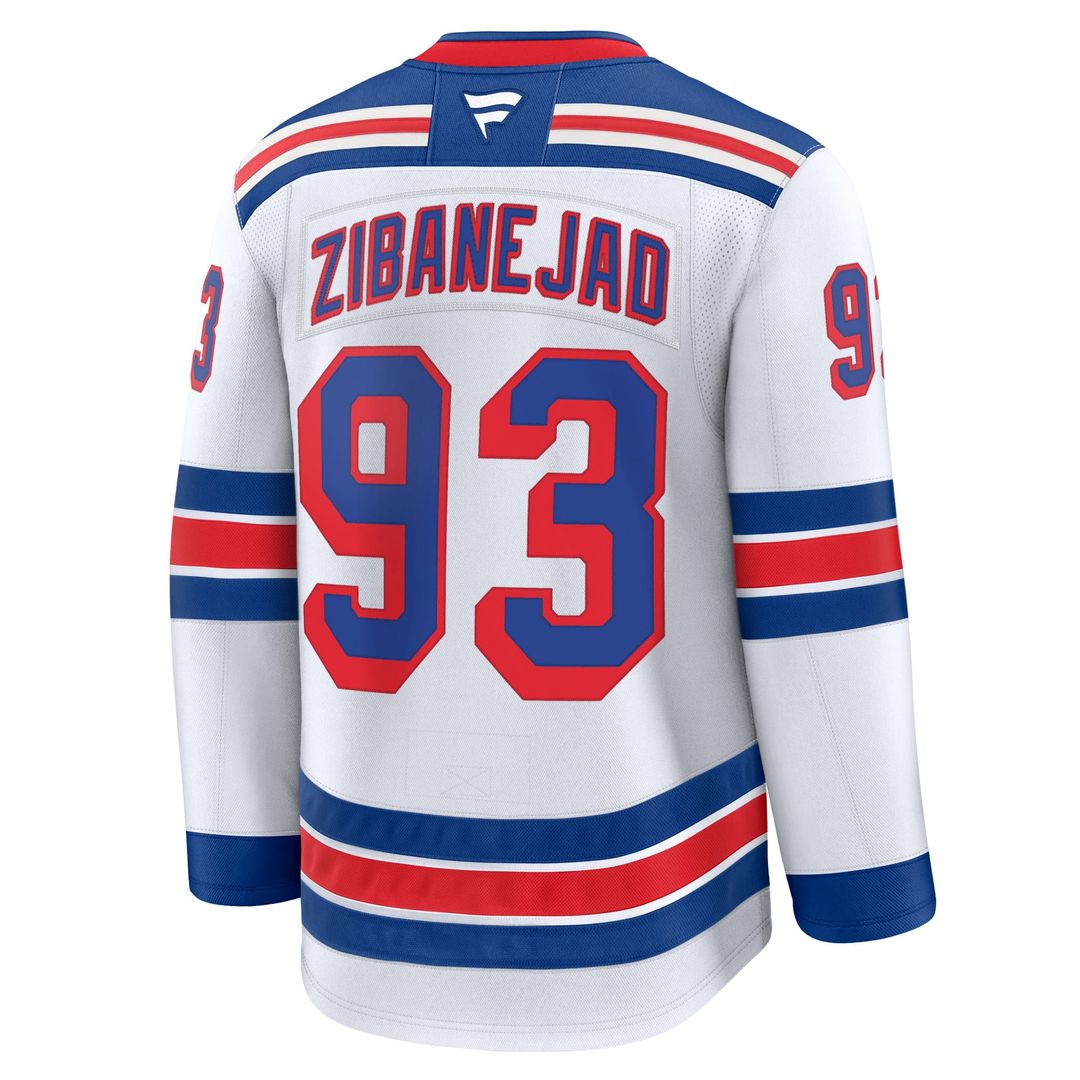 Mika Zibanejad New York Rangers Fanatics Home Premium Jersey - Blue