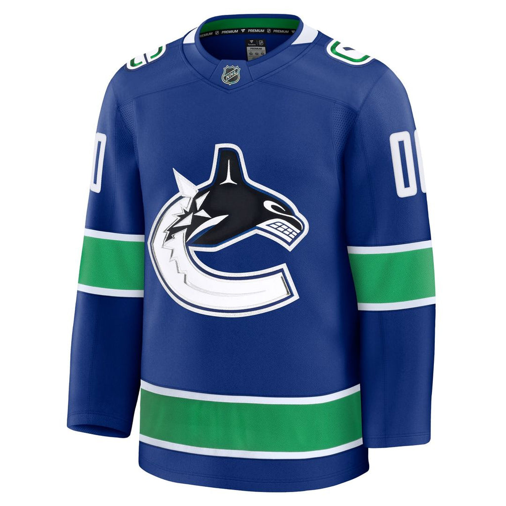 Vancouver Canucks Fanatics Away Premium Custom Jersey - White