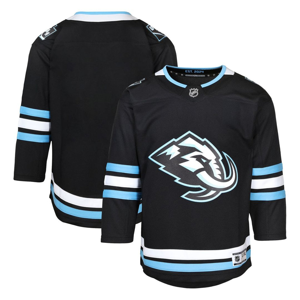 Utah Mammoth Youth Home Premier Jersey - Black