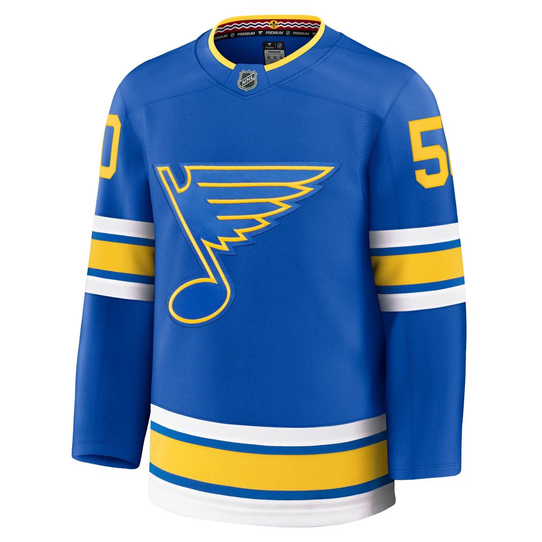 Jordan Binnington St. Louis Blues Fanatics Home Premium Player Jersey - Blue
