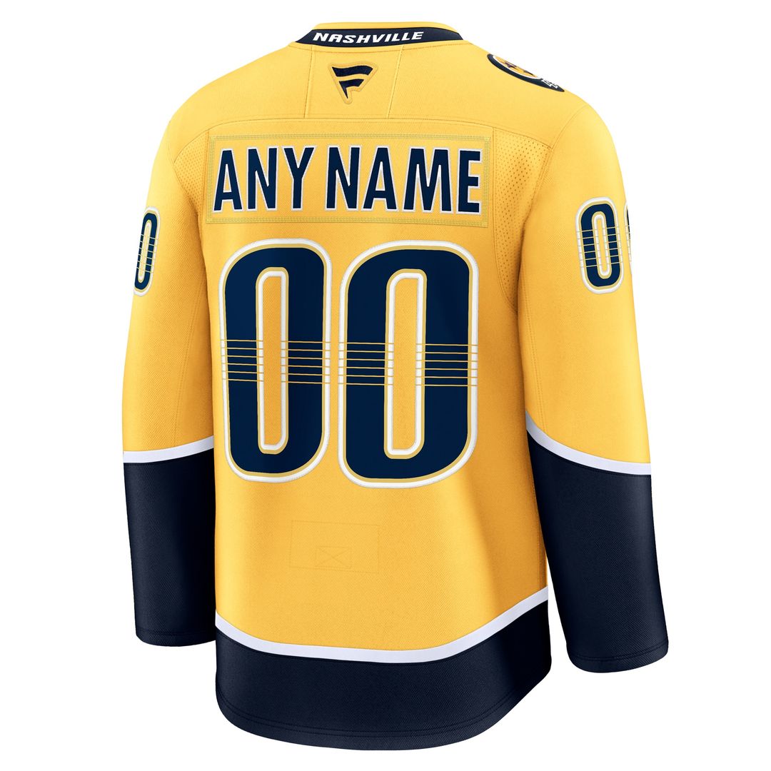 Nashville Predators Fanatics Away Premium Custom Jersey - White