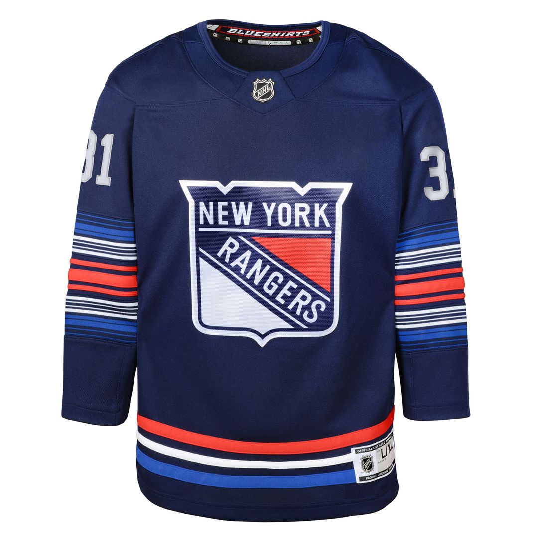 Igor Shesterkin New York Rangers Youth Home Premier Player Jersey - Blue