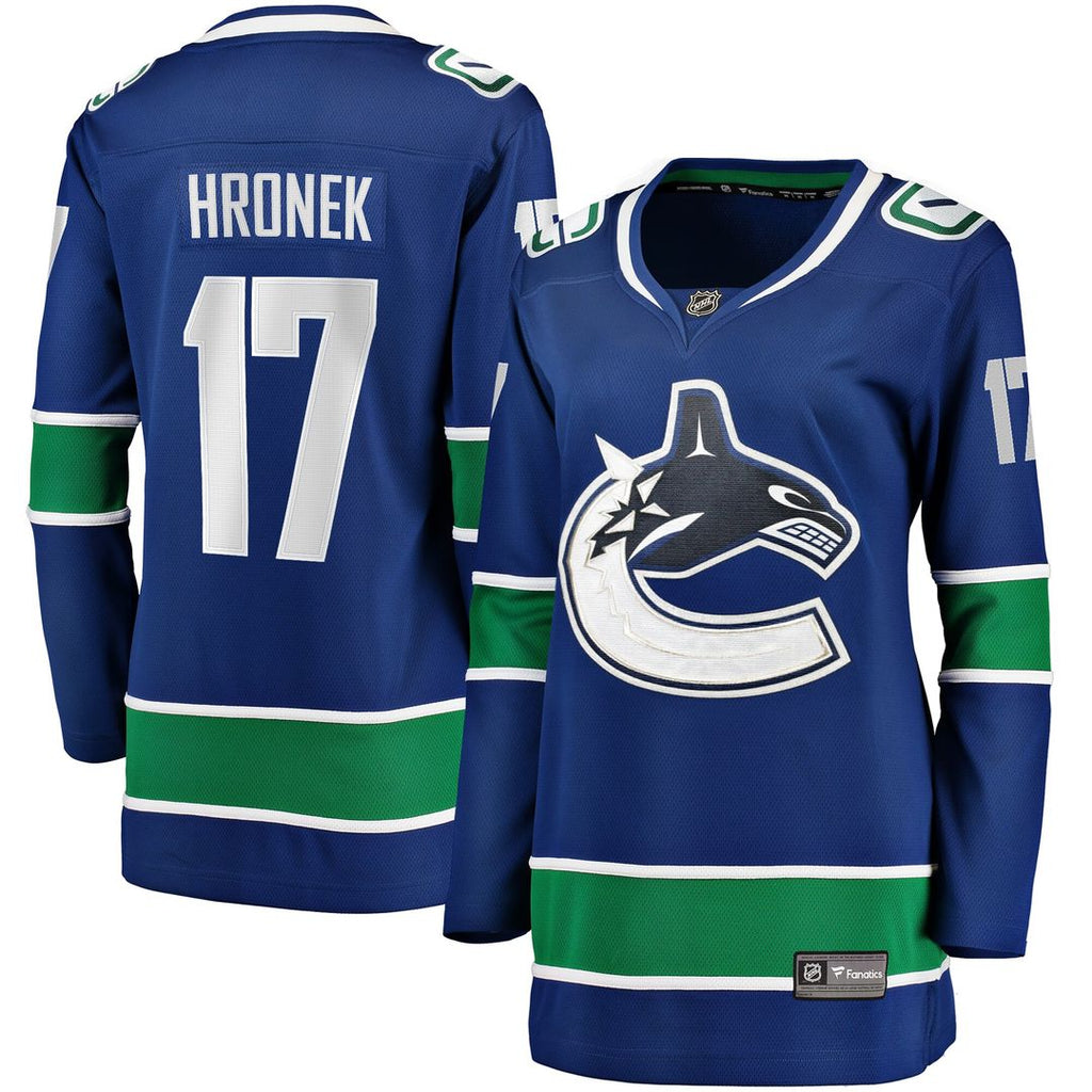 Filip Hronek Vancouver Canucks Women's Fanatics Home Breakaway Jersey - Blue