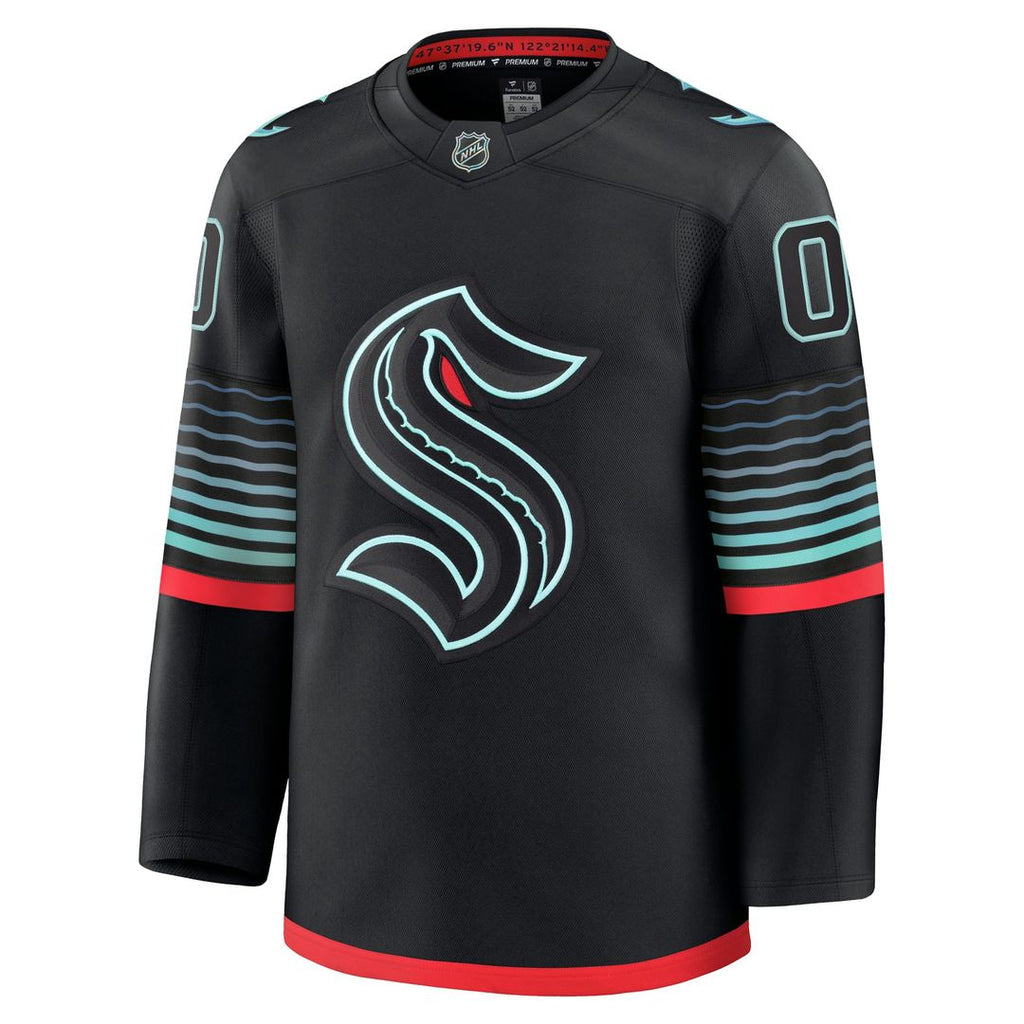 Seattle Kraken Fanatics Home Premium Custom Jersey - Deep Sea Blue