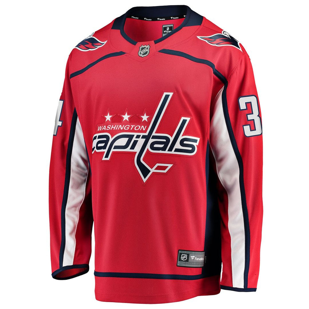 Justin Sourdif Washington Capitals Fanatics Home Breakaway Jersey - Red