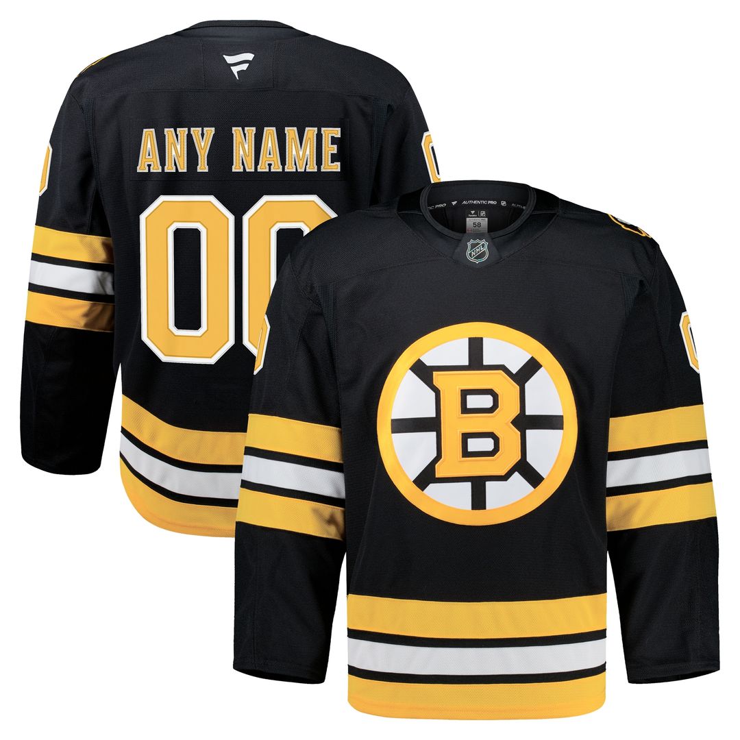 Boston Bruins Fanatics Away Authentic Pro Custom Jersey - White