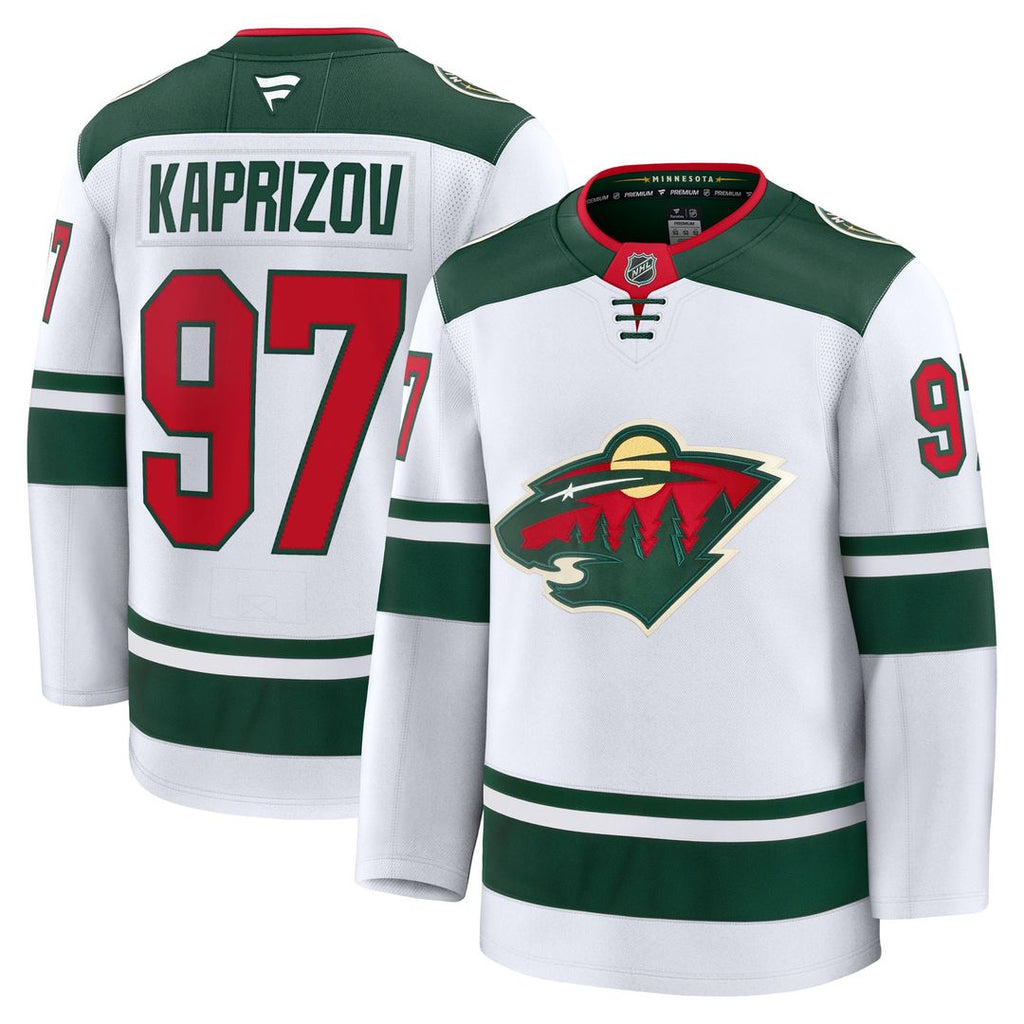 Kirill Kaprizov Minnesota Wild Fanatics Away Premium Jersey - White