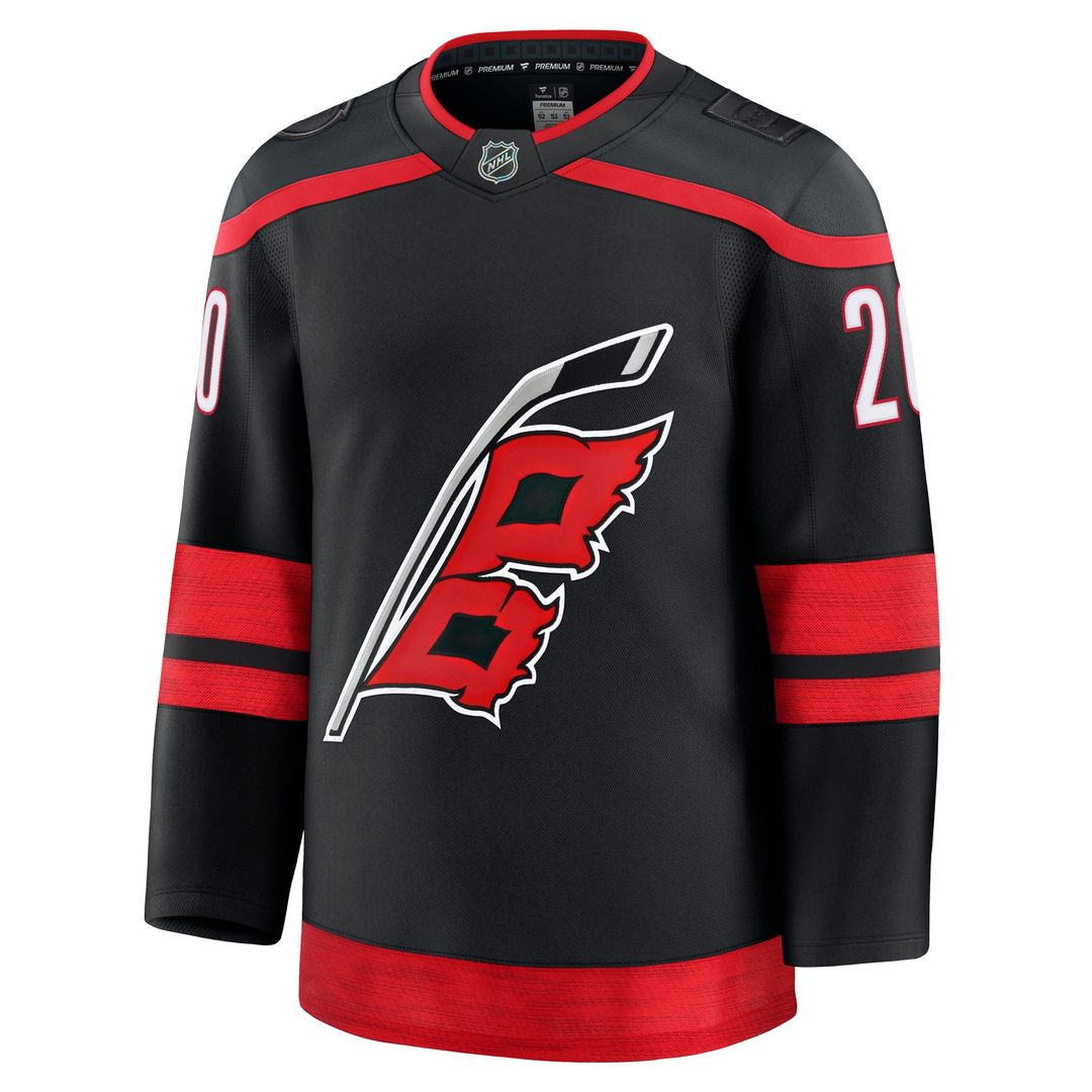 Sebastian Aho Carolina Hurricanes Fanatics Alternate Premium Jersey - Red