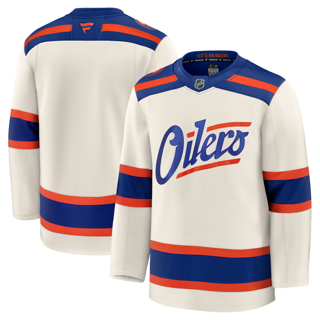 Edmonton Oilers Fanatics Away Premium Jersey - White