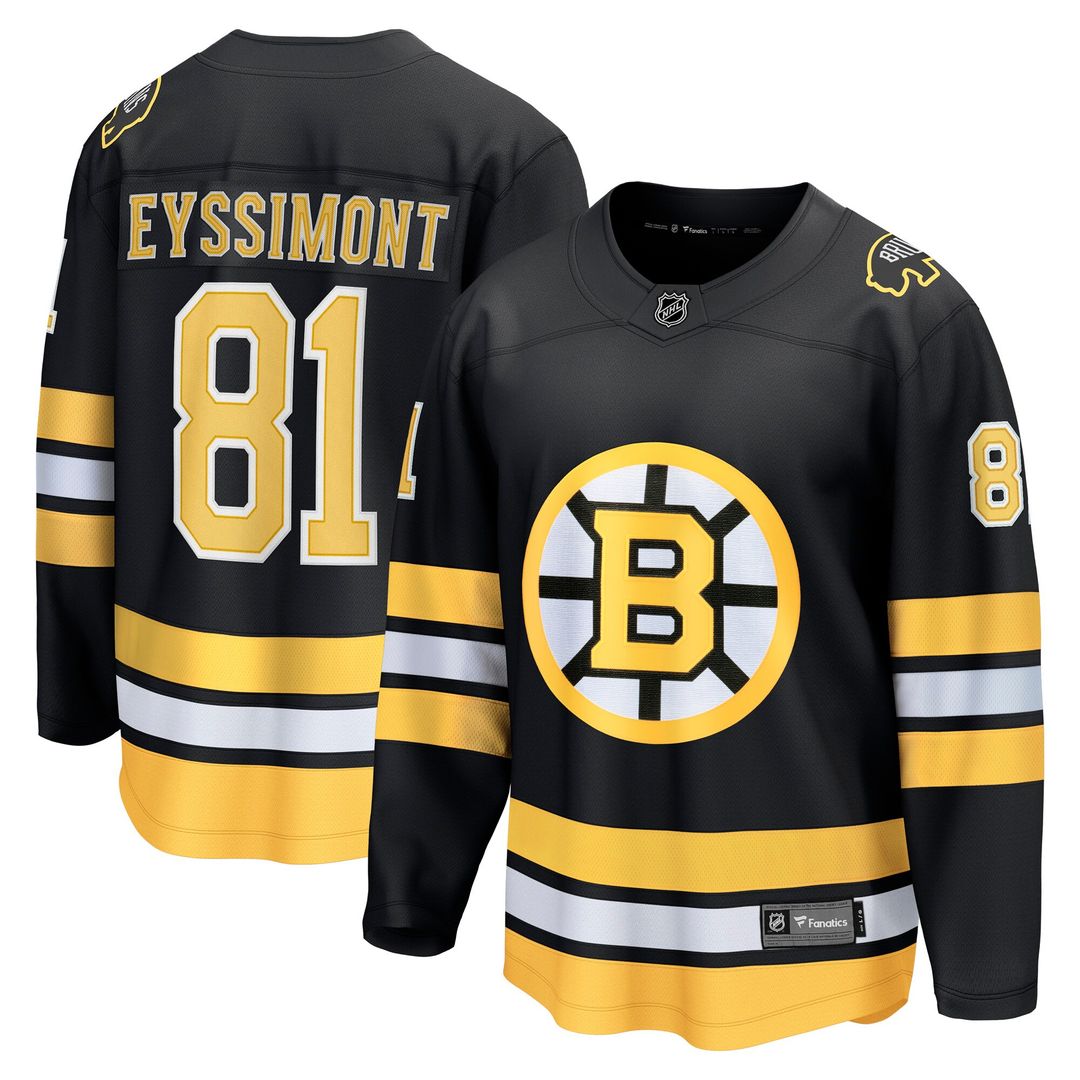 Michael Eyssimont Boston Bruins Fanatics Home Breakaway Player Jersey - Black