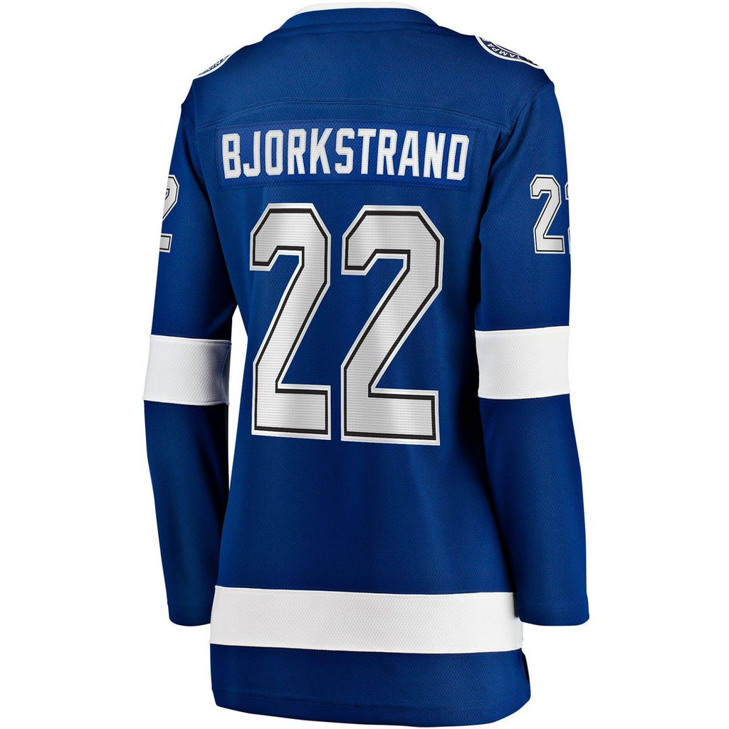 Oliver Bjorkstrand Tampa Bay Lightning Fanatics Women's Home Breakaway Player Jersey - Blue