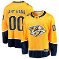 Nashville Predators Fanatics Home Breakaway Custom Jersey - Gold