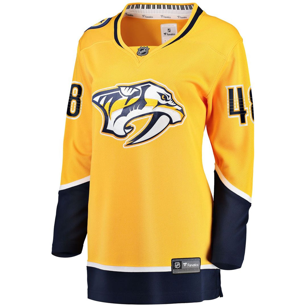 Nick Perbix Nashville Predators Fanatics Women's Home Breakaway Jersey - Gold
