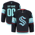 Seattle Kraken Fanatics Home Authentic Pro Custom Jersey - Navy