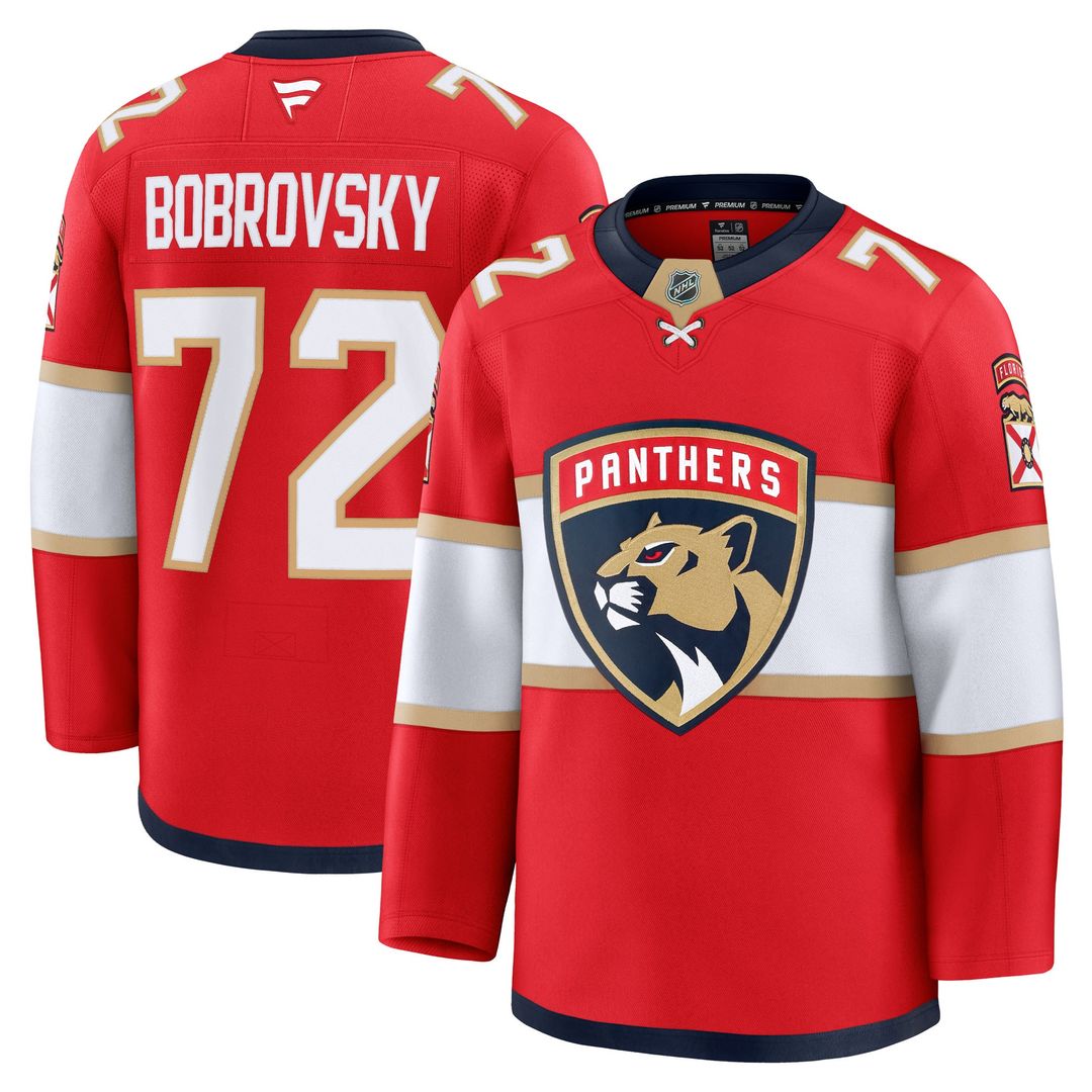 Sergei Bobrovsky Florida Panthers Fanatics  Premium Jersey - Red