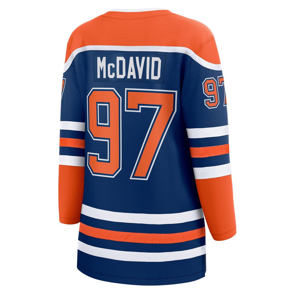 Connor McDavid Edmonton Oilers Fanatics Women's Alternate Breakaway Jersey - Light Beige