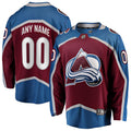 Colorado Avalanche Fanatics Home Breakaway Custom Jersey - Maroon