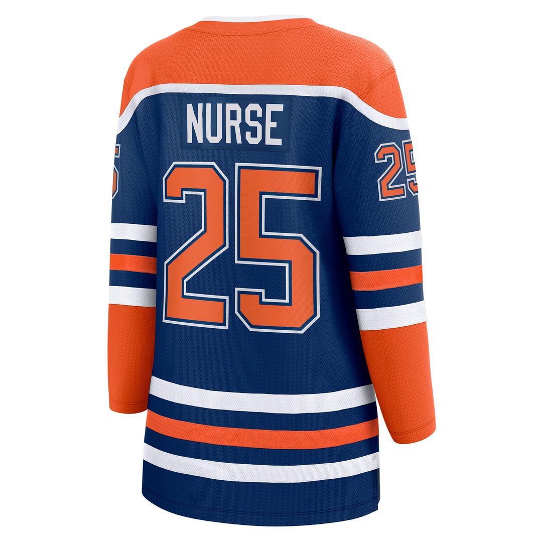 Darnell Nurse Edmonton Oilers Fanatics Women's Home Breakaway Player Jersey - Royal