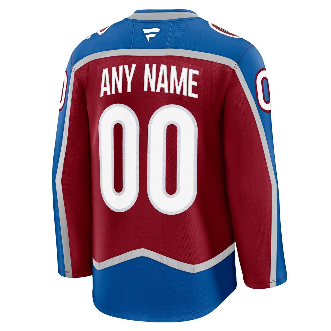 Colorado Avalanche Fanatics Alternate Heritage Premium Custom Jersey - Blue