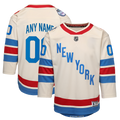 New York Rangers Outerstuff Youth 2026 NHL Winter Classic Premier Custom Jersey - White