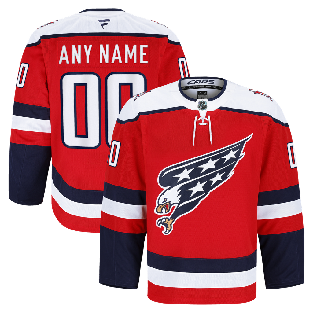 Washington Capitals Fanatics Alternate Authentic Pro Custom Jersey - Red