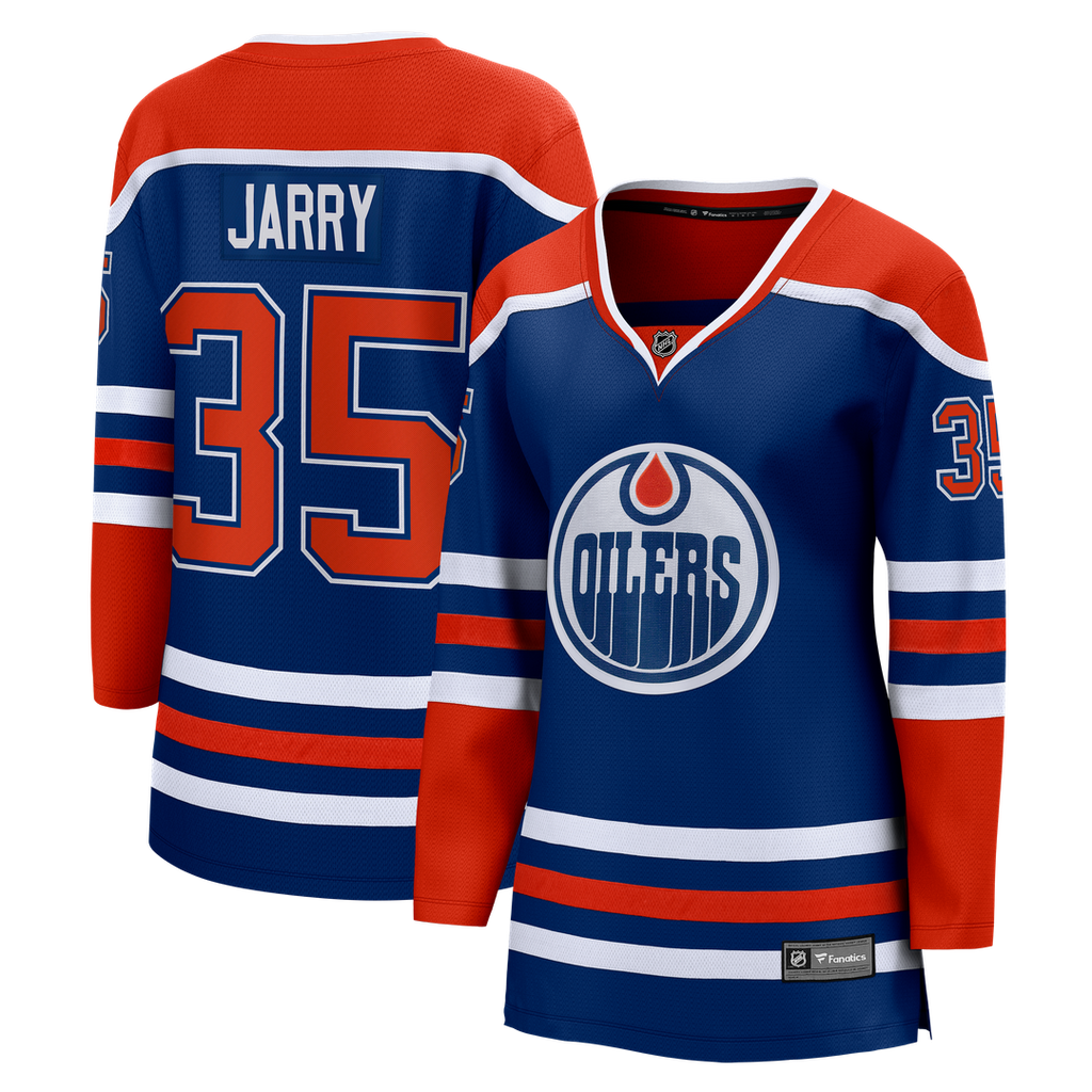 Tristan Jarry Edmonton Oilers Fanatics Women's Home Breakaway Player Jersey - Royal