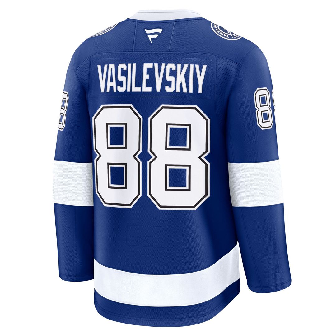 Andrei Vasilevskiy Tampa Bay Lightning Fanatics Away Premium Jersey - White