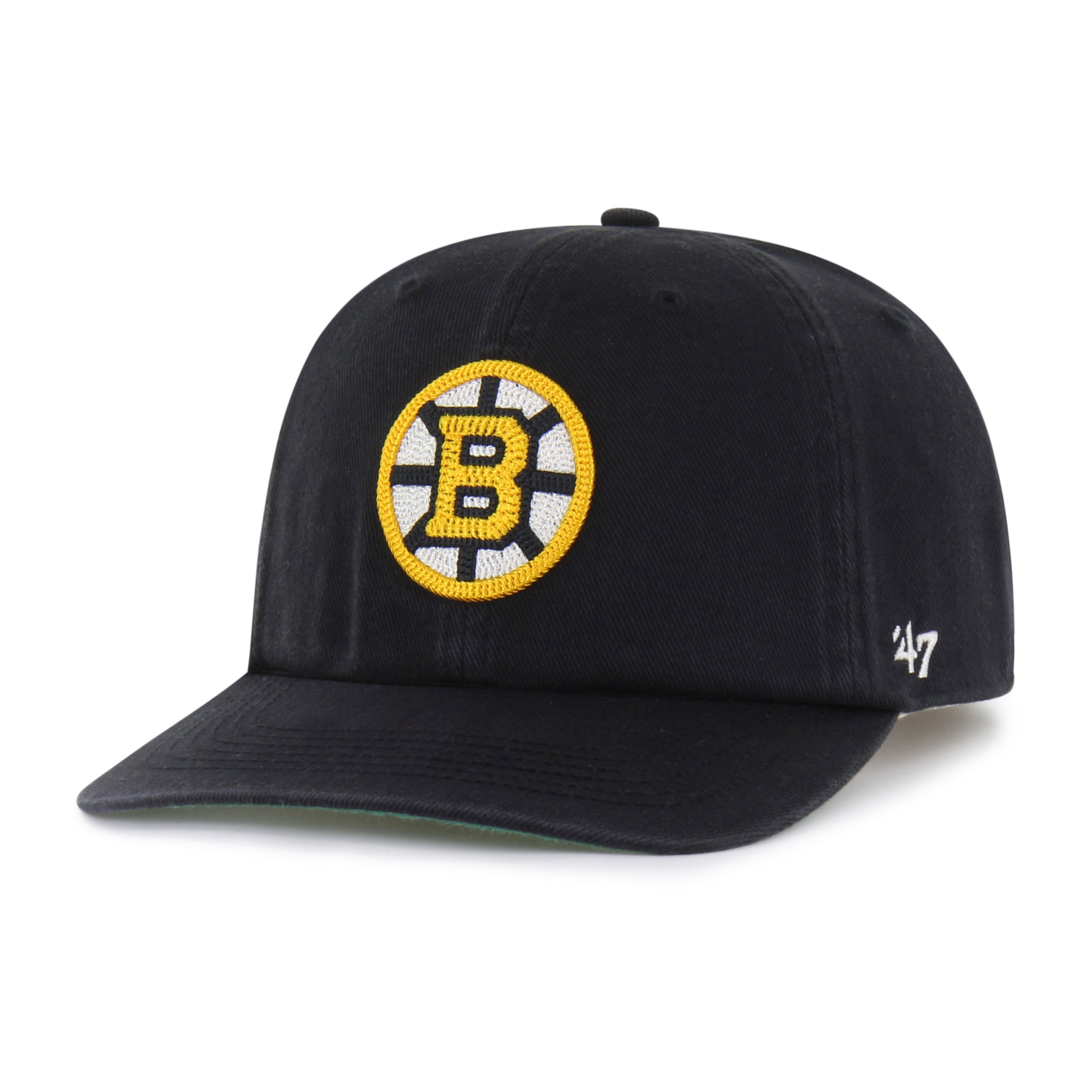 BOSTON BRUINS CHAIN SIDE STITCH '47 CLEAN UP FLAT BRIM