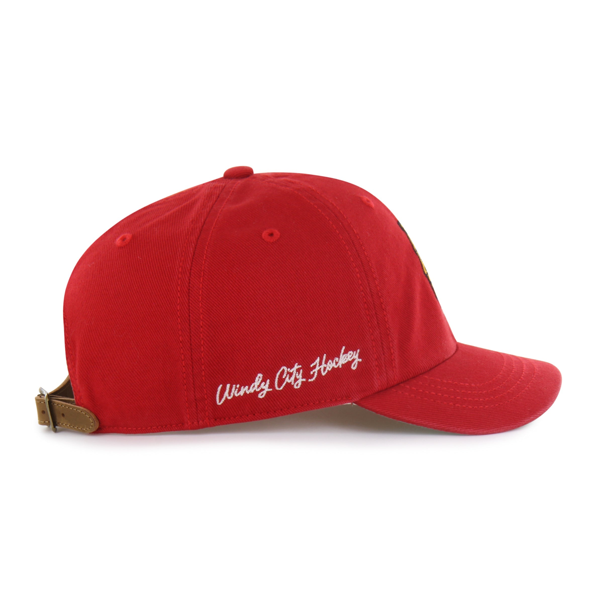 CHICAGO BLACKHAWKS CHAIN SIDE STITCH '47 CLEAN UP SHORT VISOR