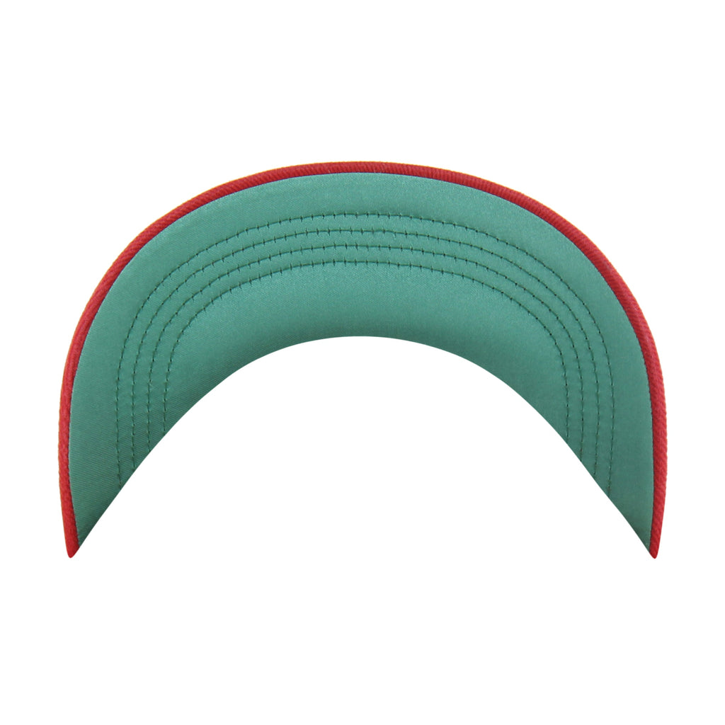 DETROIT RED WINGS CHAIN SIDE STITCH '47 CLEAN UP SHORT VISOR