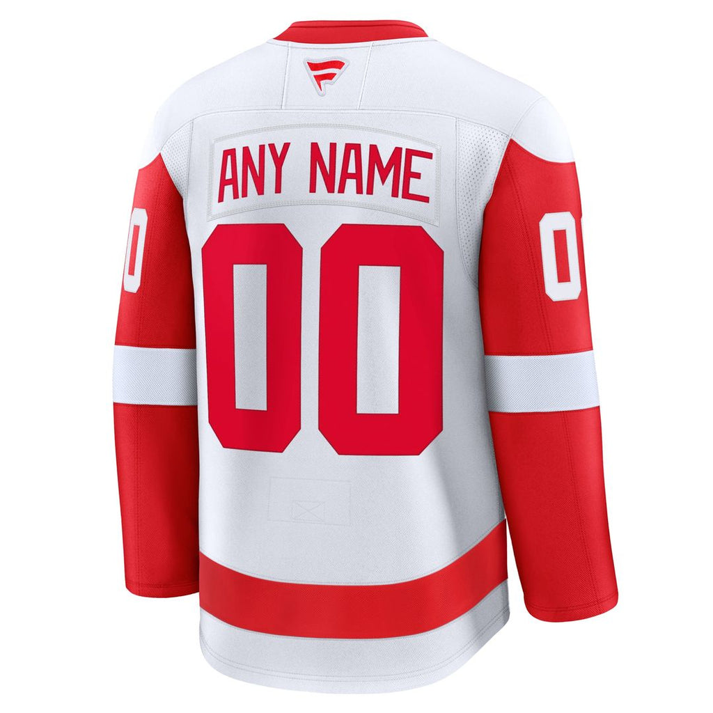 Detroit Red Wings Fanatics Away Premium Custom Jersey - White