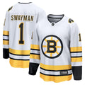 Jeremy Swayman Boston Bruins Fanatics Away Breakaway Player Jersey - White