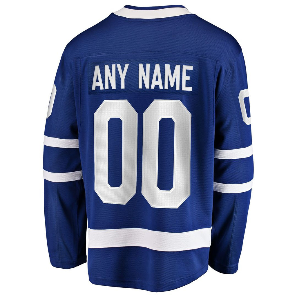 Toronto Maple Leafs Fanatics Home Breakaway Custom Jersey - Blue