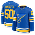 Jordan Binnington St. Louis Blues Fanatics Home Premium Player Jersey - Blue