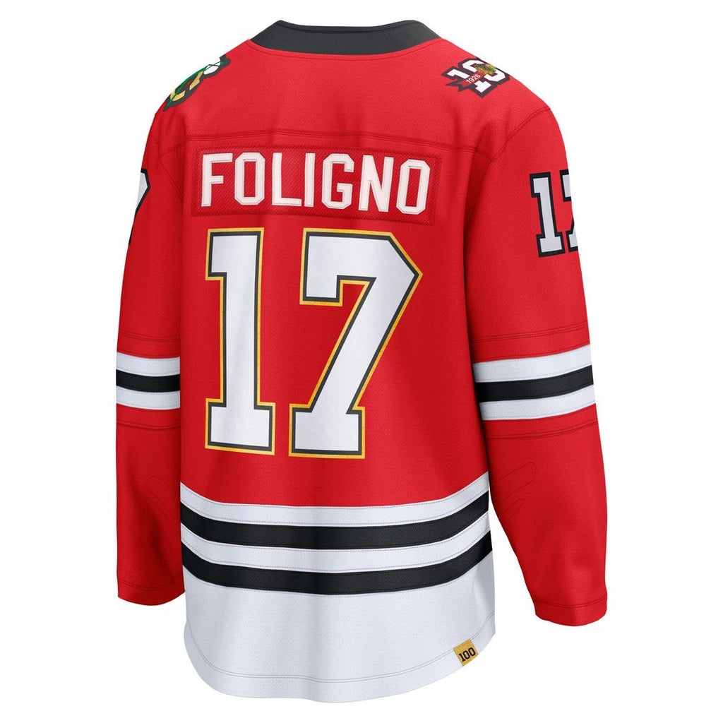 Nick Foligno Chicago Blackhawks Fanatics Centennial Breakaway Player Jersey - Red