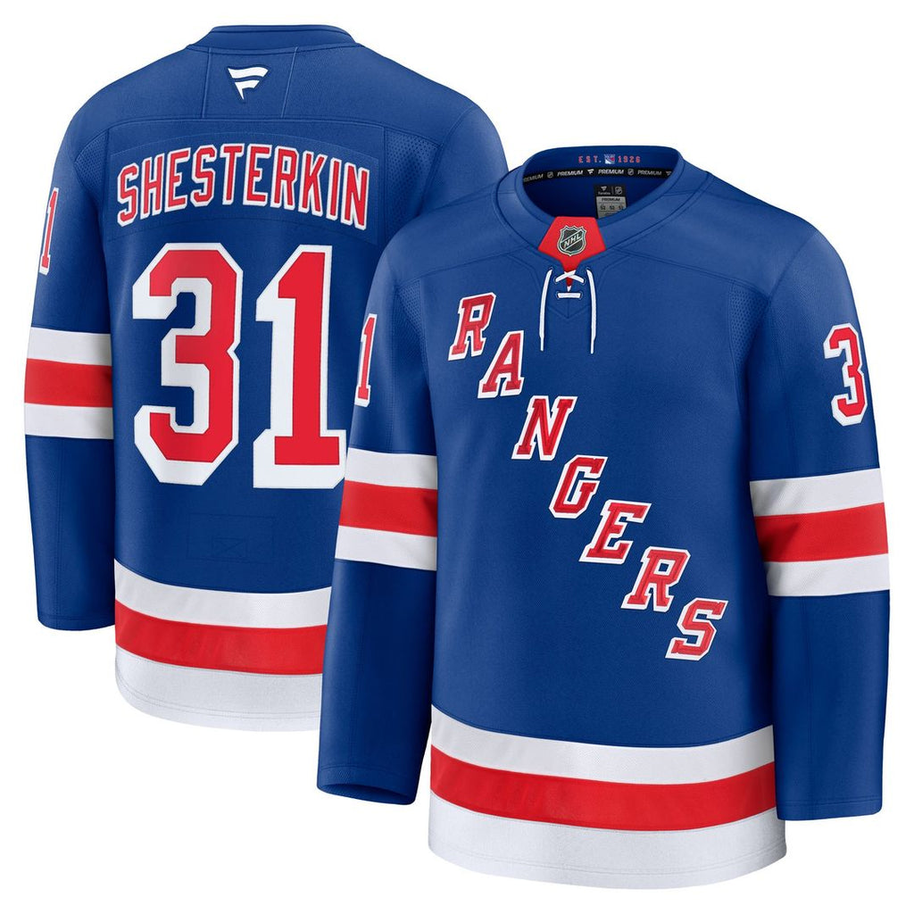 Igor Shesterkin New York Rangers Fanatics Home Premium Jersey - Blue