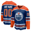 Edmonton Oilers Fanatics Home Breakaway Custom Jersey - Royal