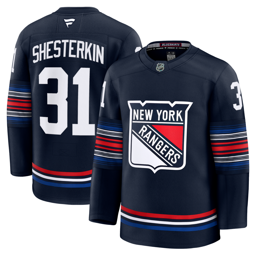 Igor Shesterkin New York Rangers Fanatics Home Premium Jersey - Blue