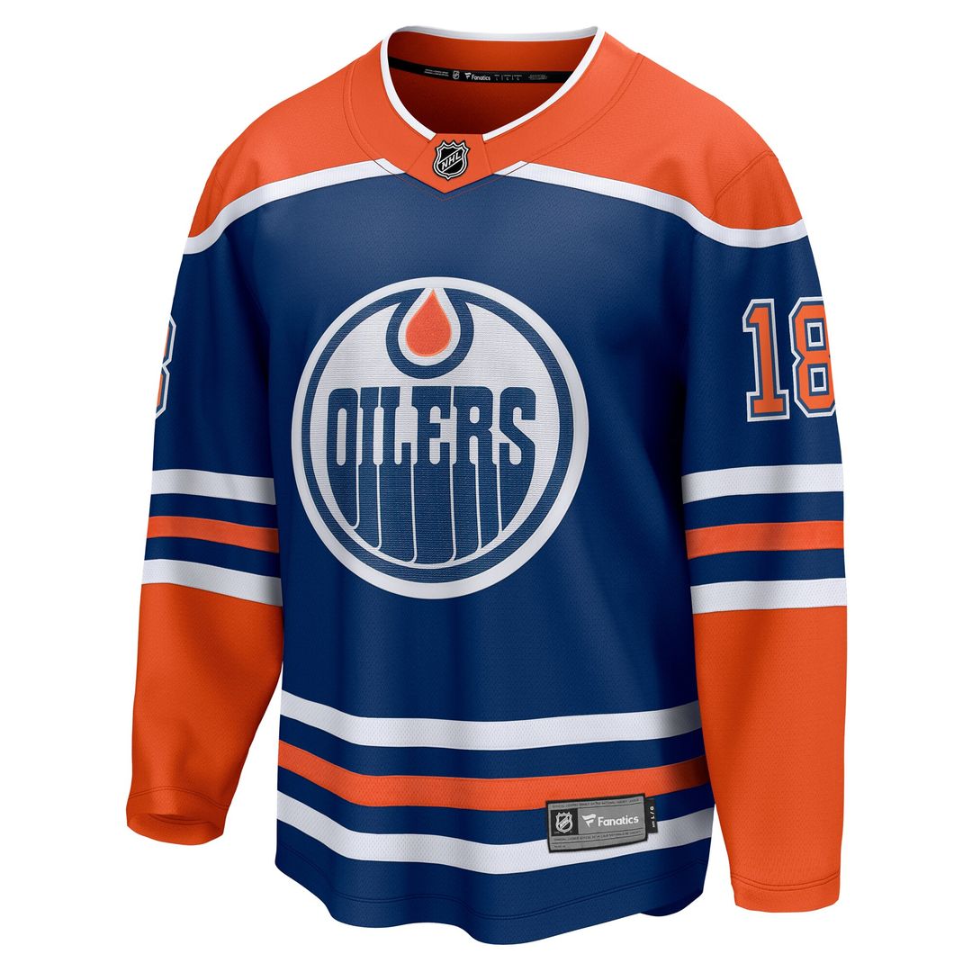 Zach Hyman Edmonton Oilers Fanatics Home Breakaway Player Jersey - Royal