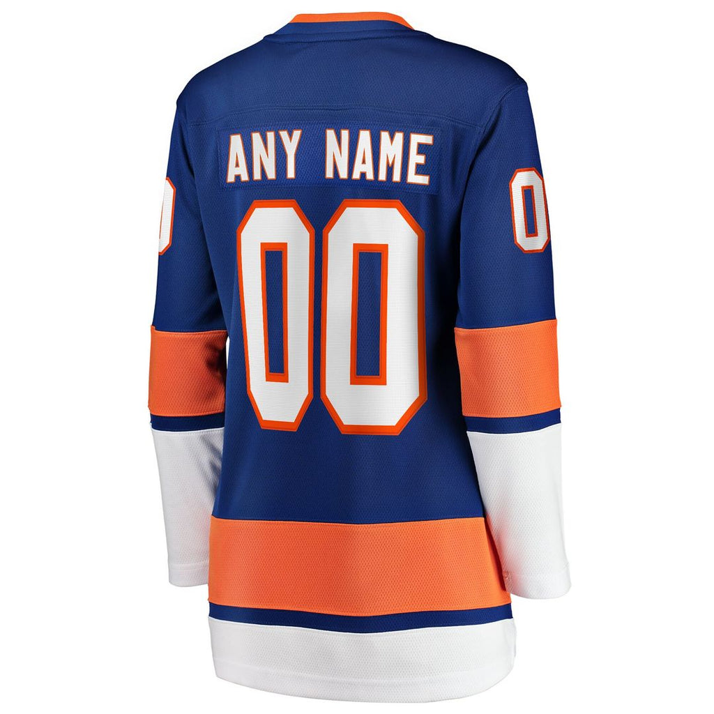 New York Islanders Fanatics Women's Home Breakaway Custom Jersey - Blue